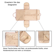 Borsa da viaggio pieghevole ed elegante da donna in pelle PU impermeabile 8