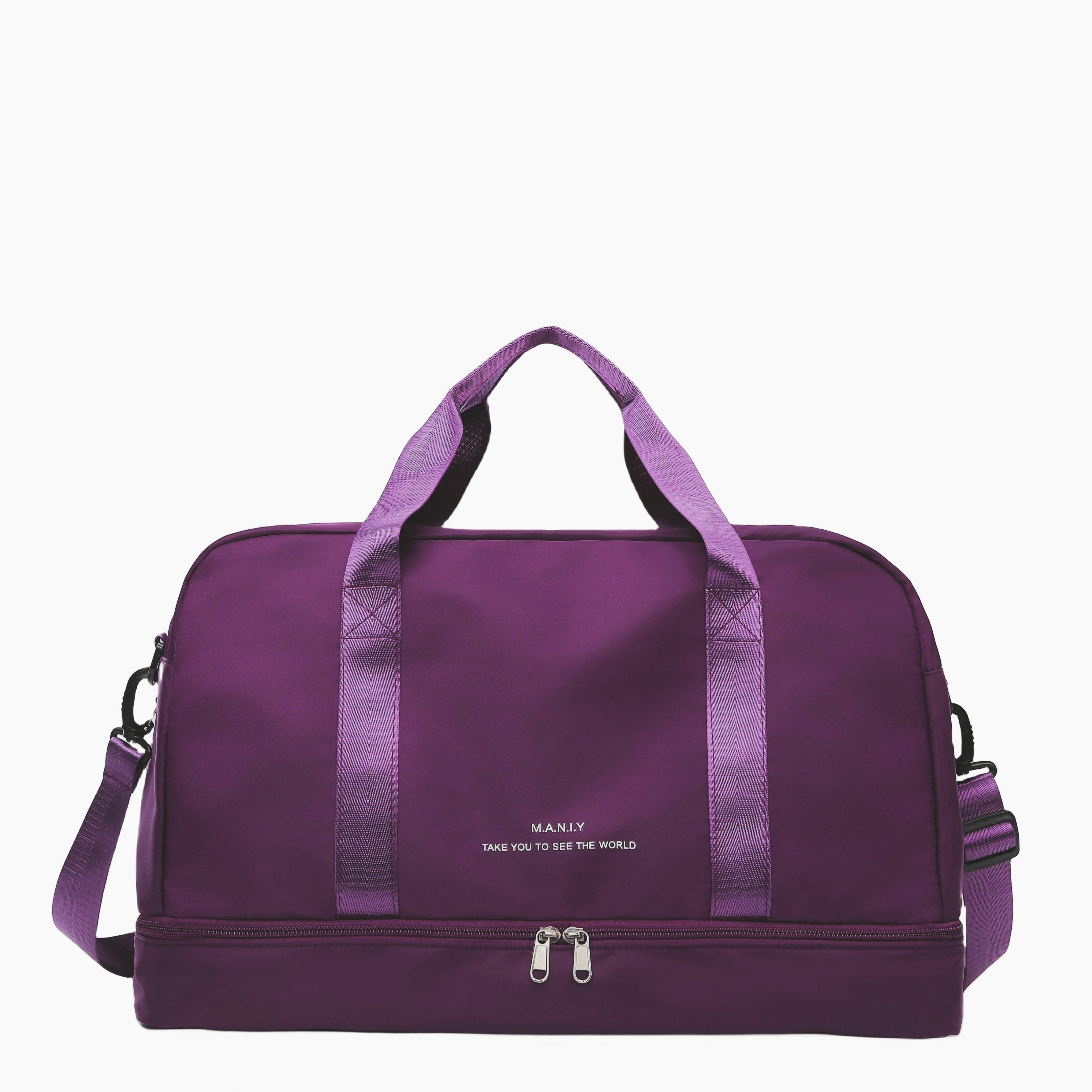 Borsa da viaggio spaziosa unisex per avventure in pelle vegana 15