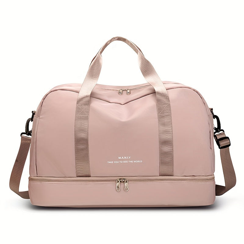 Borsa da viaggio spaziosa unisex per avventure in pelle vegana 16