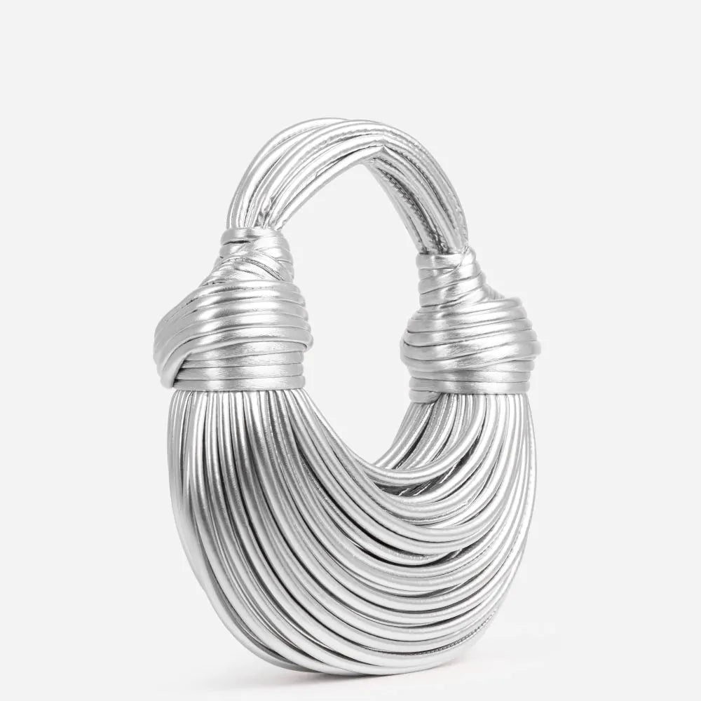Borsa elegante da donna con design a nodo, lavorazione artigianale di alta qualità 11