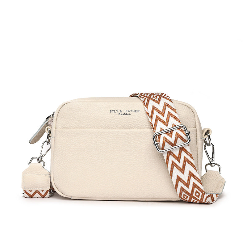 Borsa elegante da donna in vera pelle, resistente misto poliestere-cotone 0