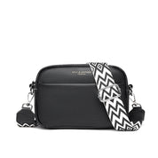 Borsa elegante da donna in vera pelle, resistente misto poliestere-cotone 2