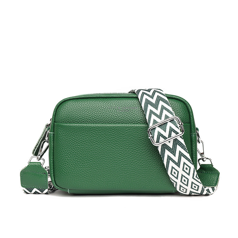 Borsa elegante da donna in vera pelle, resistente misto poliestere-cotone 4