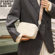 Borsa elegante da donna in vera pelle, resistente misto poliestere-cotone 8