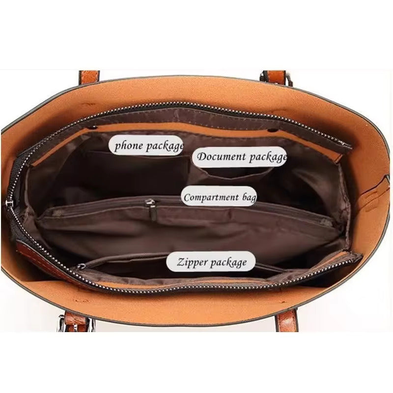 Borsa tote elegante da donna in materiale morbido e versatile 1