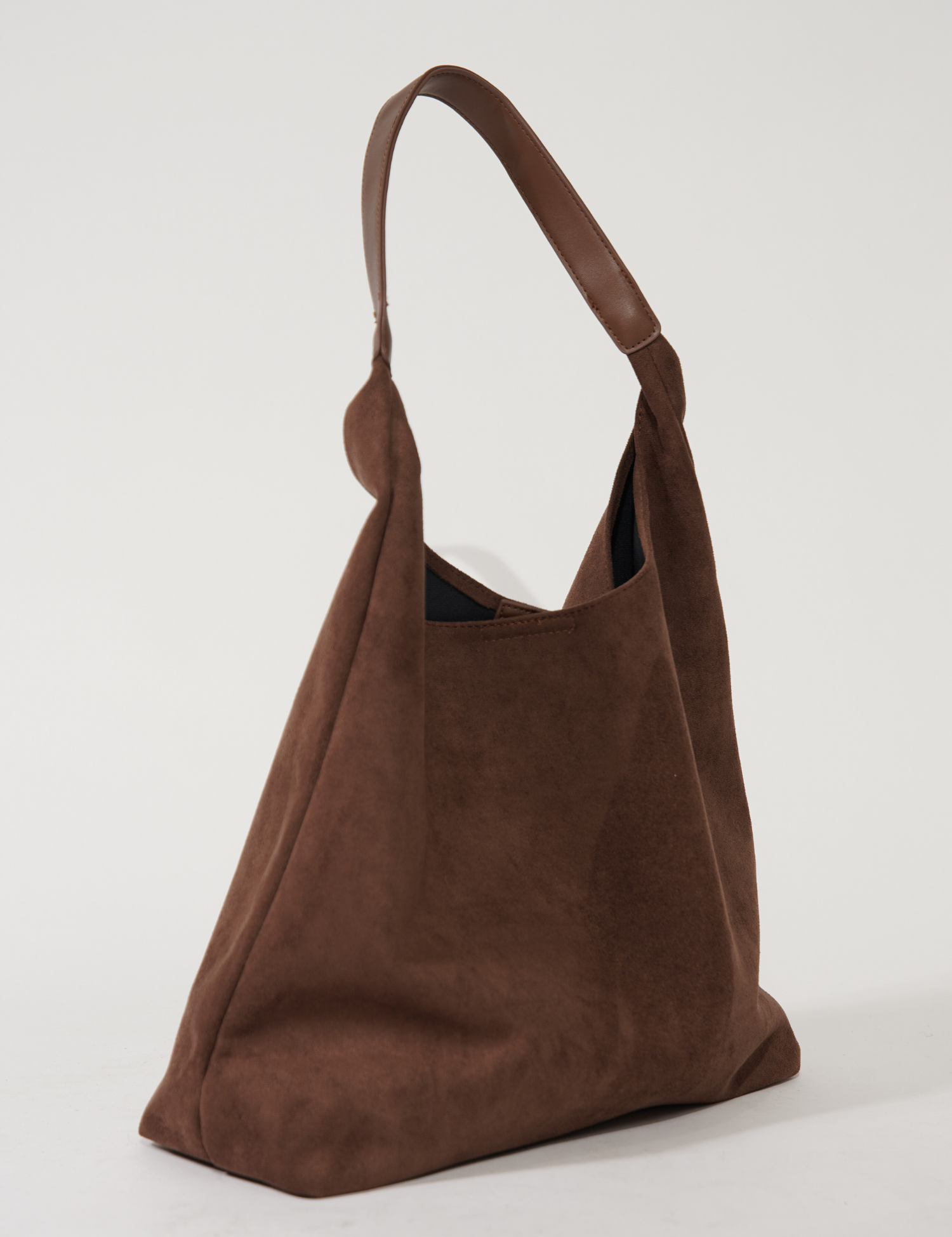 Borsa tote in pelle elegante da donna, versatile, scamosciata 1