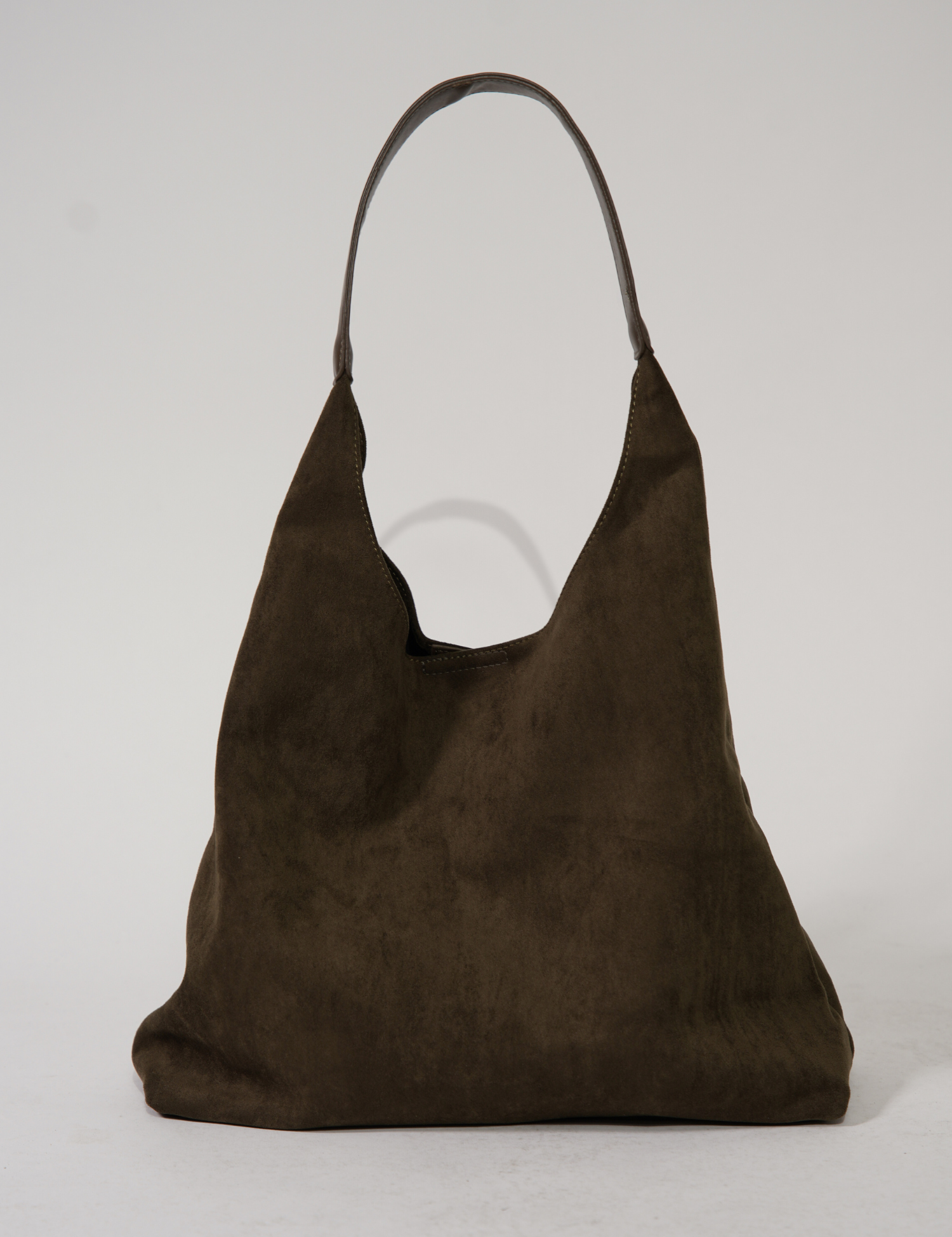 Borsa tote in pelle elegante da donna, versatile, scamosciata 9