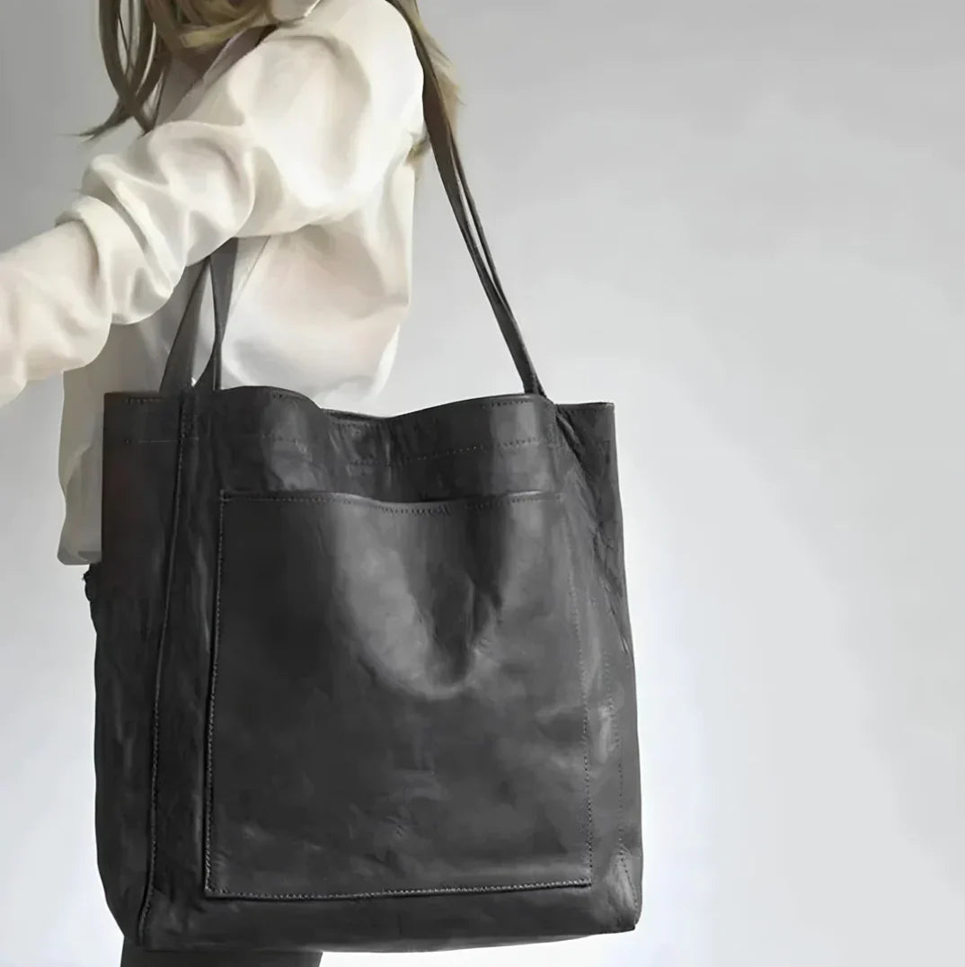 Borsa unisex elegante realizzata a mano in pelle pieno fiore di prima qualità 1
