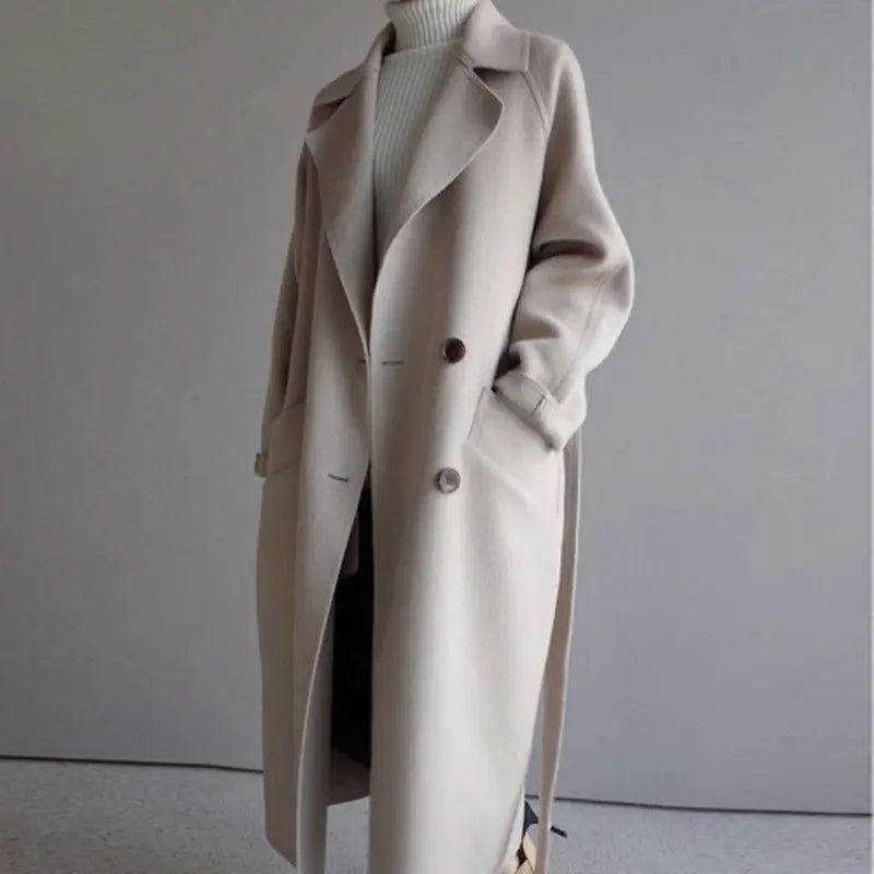CECILYA | Long Wool Coat - Lizabella Fashion -  -  - CECILYA | Long Wool Coat - Lizabella Fashion - #tag1# - #tag2#