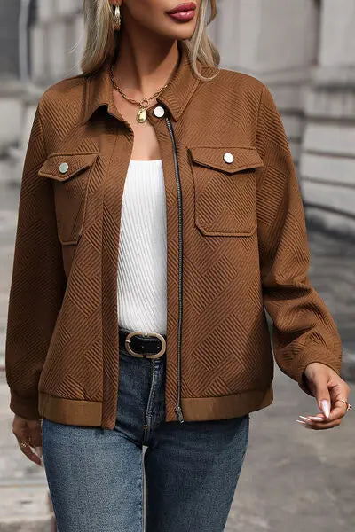 CELINE | Designer Retro Casual Jacket Women - Lizabella Fashion -  -  - CELINE | Designer Retro Casual Jacket Women - Lizabella Fashion - #tag1# - #tag2#