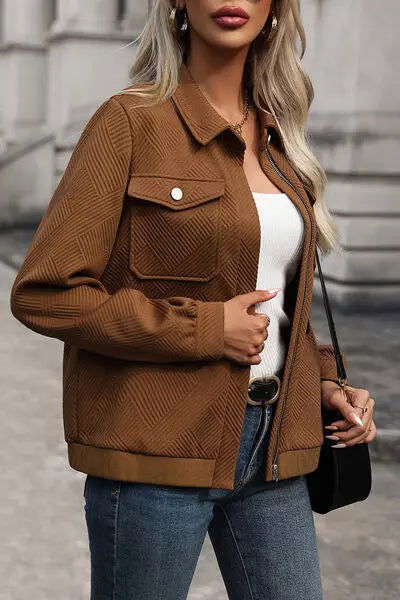 CELINE | Designer Retro Casual Jacket Women - Lizabella Fashion -  -  - CELINE | Designer Retro Casual Jacket Women - Lizabella Fashion - #tag1# - #tag2#