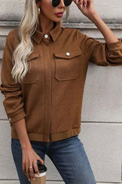 CELINE | Designer Retro Casual Jacket Women - Lizabella Fashion -  -  - CELINE | Designer Retro Casual Jacket Women - Lizabella Fashion - #tag1# - #tag2#
