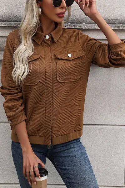 CELINE | Designer Retro Casual Jacket Women - Lizabella Fashion -  -  - CELINE | Designer Retro Casual Jacket Women - Lizabella Fashion - #tag1# - #tag2#