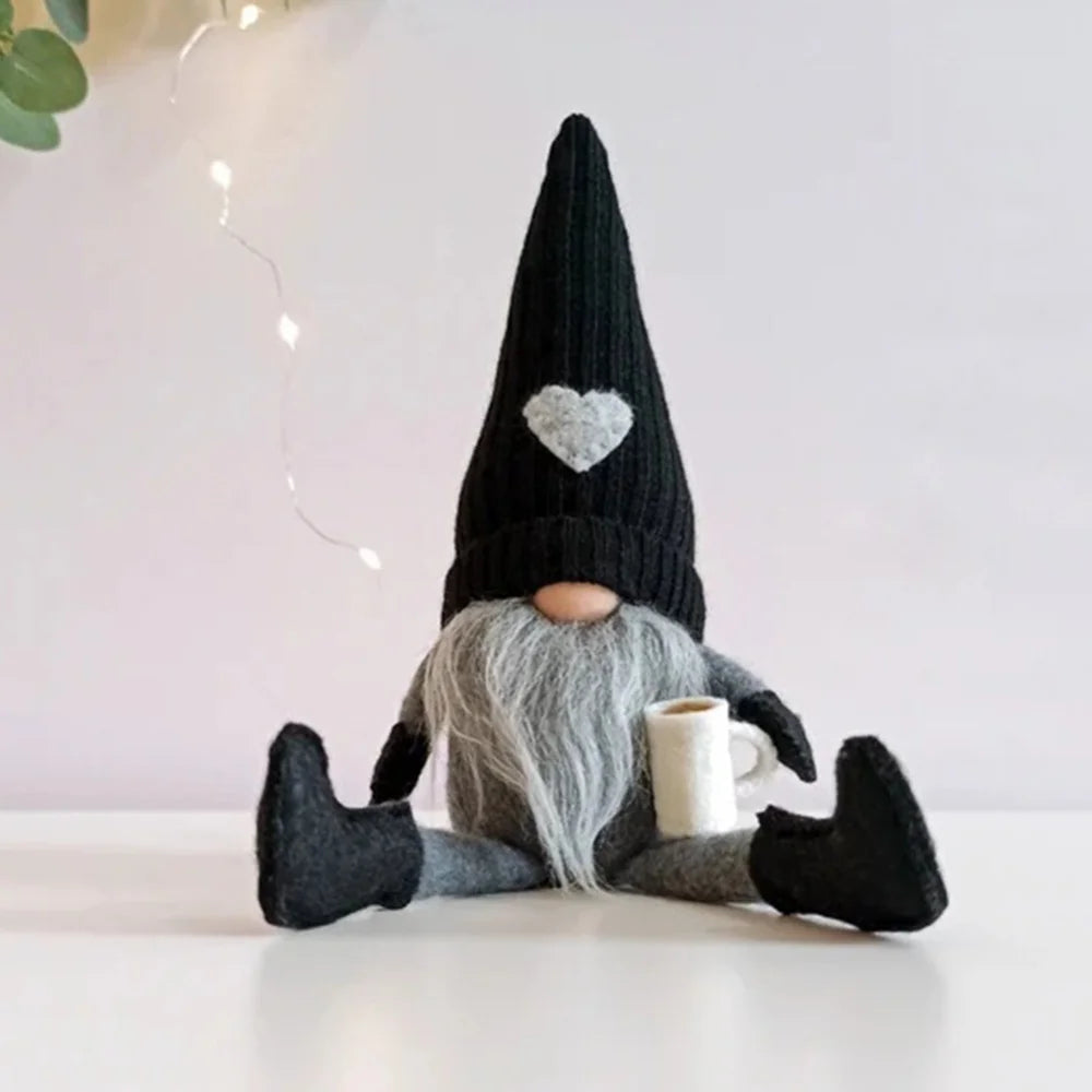 CaféCharm | Allegro gnomo del caffè decorativo per la tavola di Natale 3