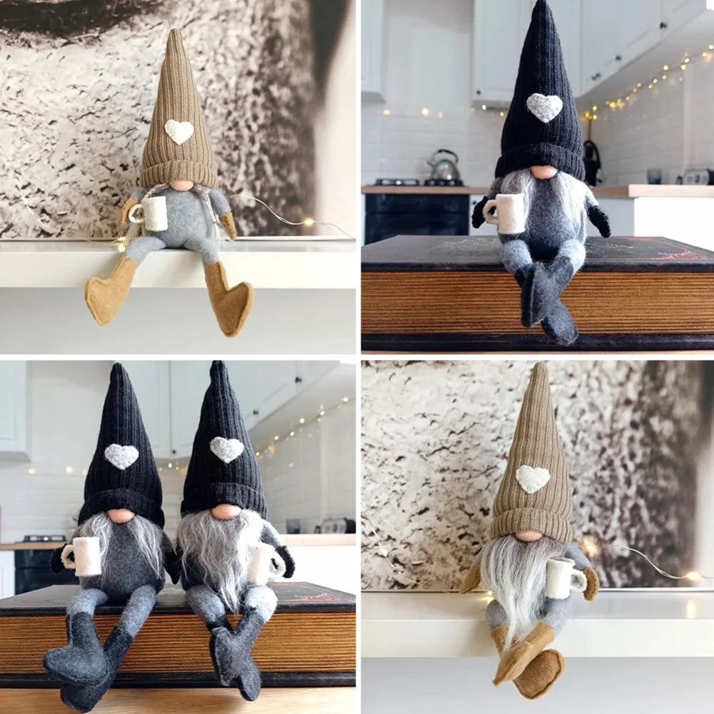 CaféCharm | Allegro gnomo del caffè decorativo per la tavola di Natale 6