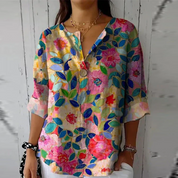 Camicetta Donna Elegante Floreale - Camicie Donna Chic per Look Estivo Raffinato 4