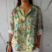 Camicetta Donna Elegante Floreale - Camicie Donna Chic per Look Estivo Raffinato 6