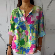 Camicetta Donna Elegante Floreale - Camicie Donna Chic per Look Estivo Raffinato 7