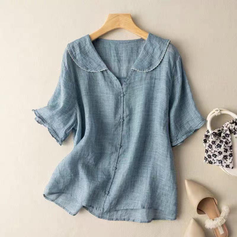 Camicetta Elegante Donna Vintage con Dettagli Raffinati - Camicie Donna per Ogni Occasione 2
