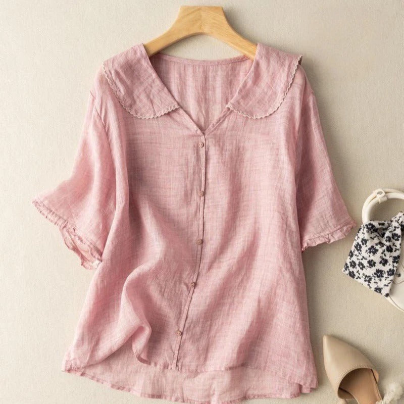 Camicetta Elegante Donna Vintage con Dettagli Raffinati - Camicie Donna per Ogni Occasione 3