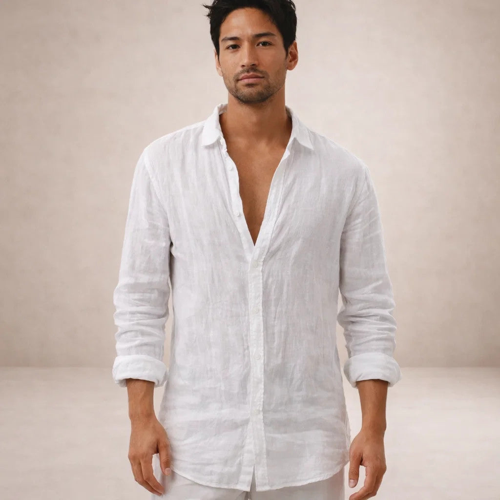 Camicia Uomo Elegante Casual con Colletto Aperto - Stile Versatile e Comfort Incredibile 8