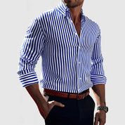 Camicia in Cotone Striata 0