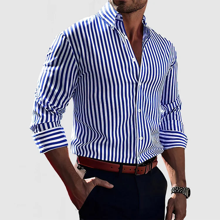 Camicia in Cotone Striata 0
