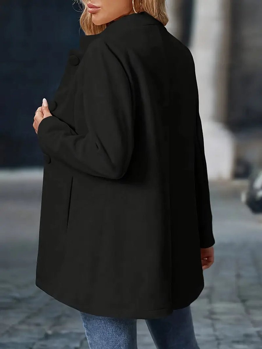 Cappotto da Donna Elegante con Colletto Rialzato e Taglio Sartoriale 7