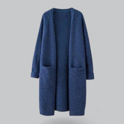 Cardigan Lungo Donna Elegante Oversize Maglia Morbida Per Outfit Casual E Raffinati 4