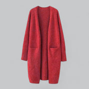 Cardigan Lungo Donna Elegante Oversize Maglia Morbida Per Outfit Casual E Raffinati 6