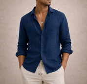 Camicia Uomo Elegante Casual con Colletto Aperto - Stile Versatile e Comfort Incredibile