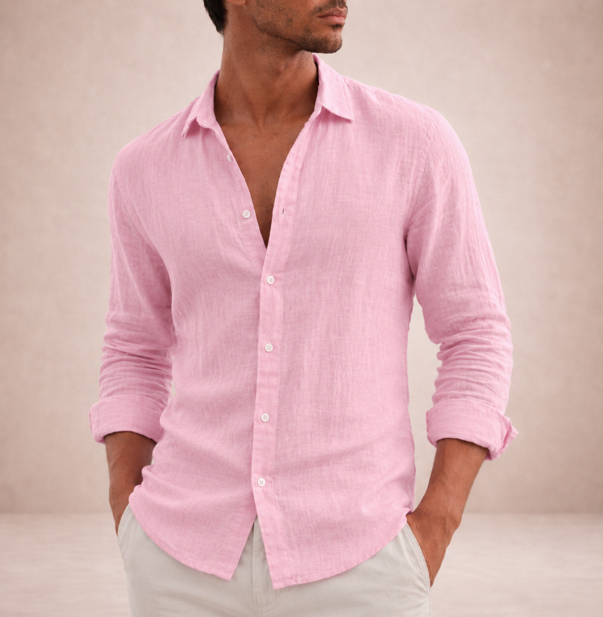 Camicia Uomo Elegante Casual con Colletto Aperto - Stile Versatile e Comfort Incredibile