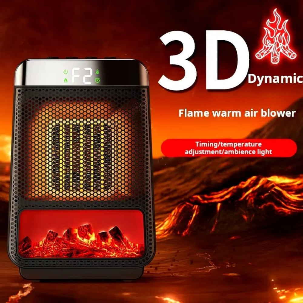 Ceramica | Riscaldatore elettrico portatile regolabile con controllo del termostato 4