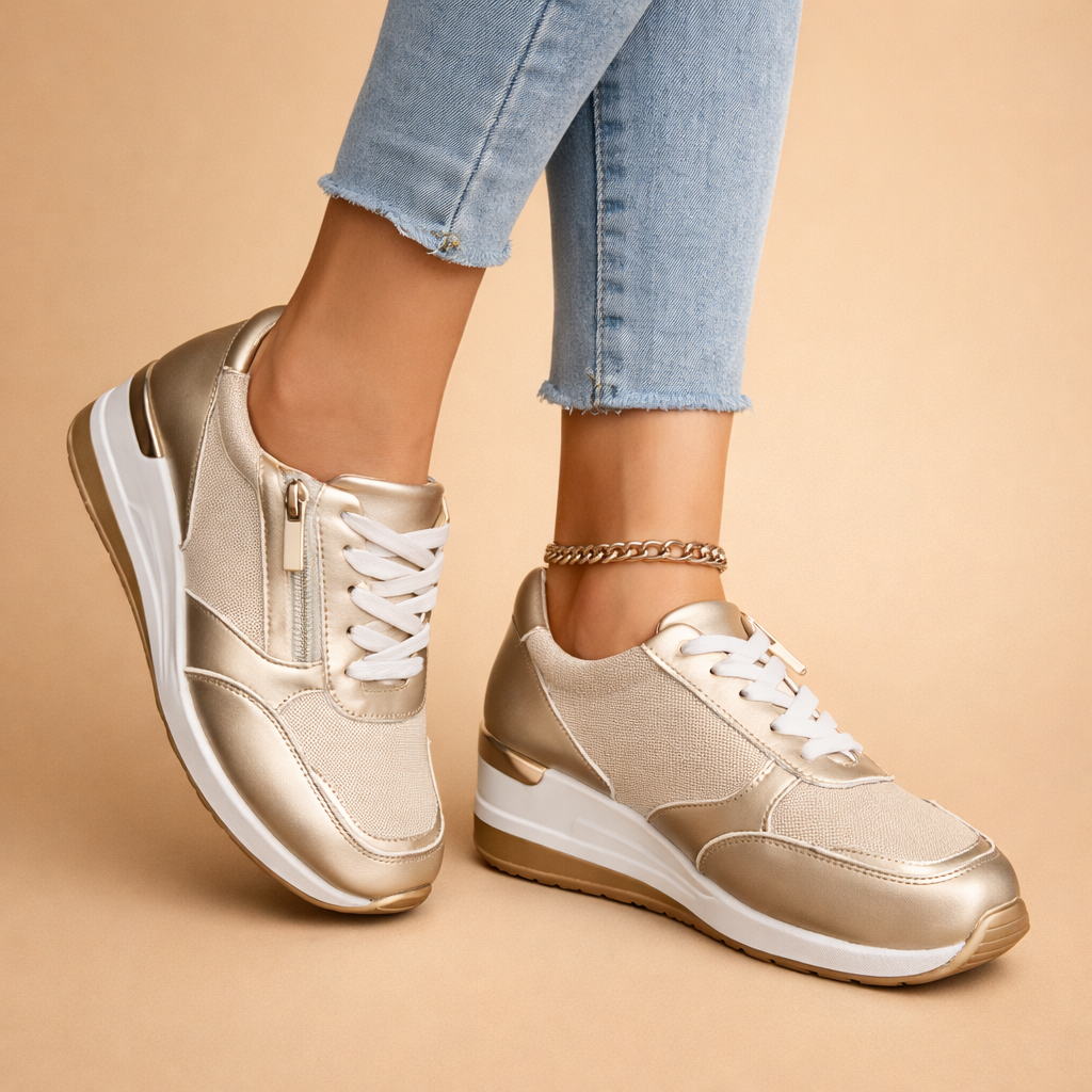 Champagne_gold_wedge_sneakers_with_anklet.png