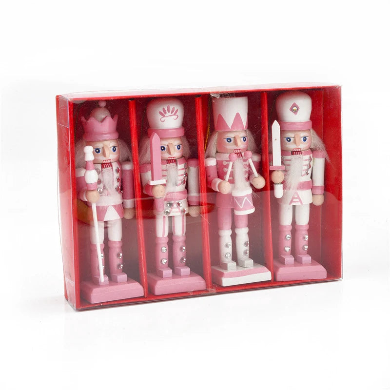 ChicWalnuts | Decorazioni a forma di Schiaccianoci in stile cartone animato rosa 0