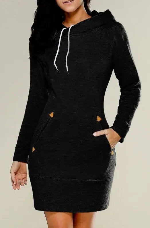 Chic BELLE Hoodie Dress for Effortless Style - Lizabella Fashion - - - Chic BELLE Hoodie Dress for Effortless Style - Lizabella Fashion - #tag1# - #tag2#