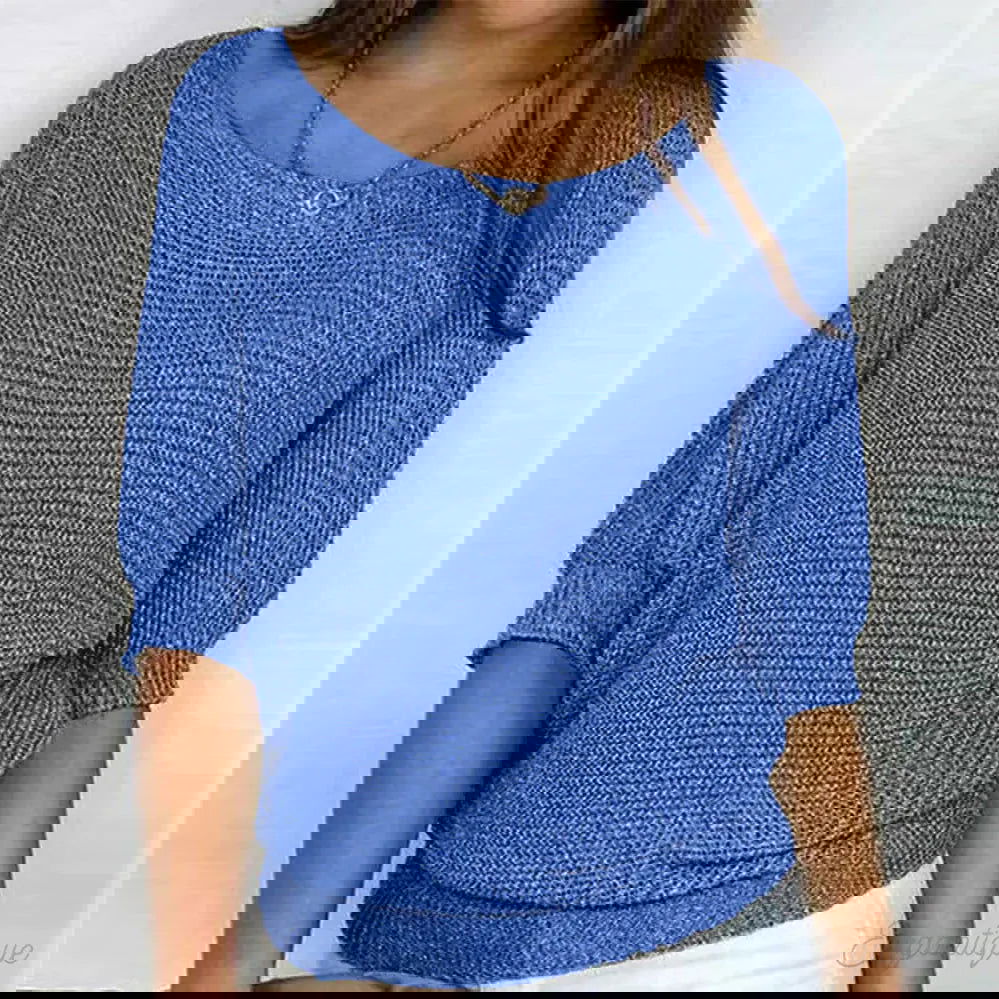 Chic Casual Knitted Sweater by TIFFANY - Lizabella Fashion -  -  - Chic Casual Knitted Sweater by TIFFANY - Lizabella Fashion - #tag1# - #tag2#