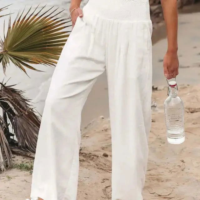 Chic High-Waisted Loose Fit Trousers by MAYA - Lizabella Fashion -  -  - Chic High-Waisted Loose Fit Trousers by MAYA - Lizabella Fashion - #tag1# - #tag2#