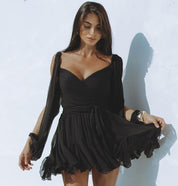 Chic Short Sundress by AMY ROSE - Effortless Elegance Awaits! - Lizabella Fashion -  -  - Chic Short Sundress by AMY ROSE - Effortless Elegance Awaits! - Lizabella Fashion - #tag1# - #tag2#