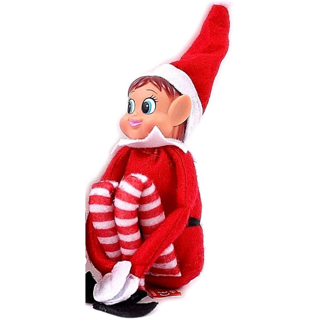Christmas Sitter | Elfo giocattolo snodabile per decorazioni natalizie per bambini 0