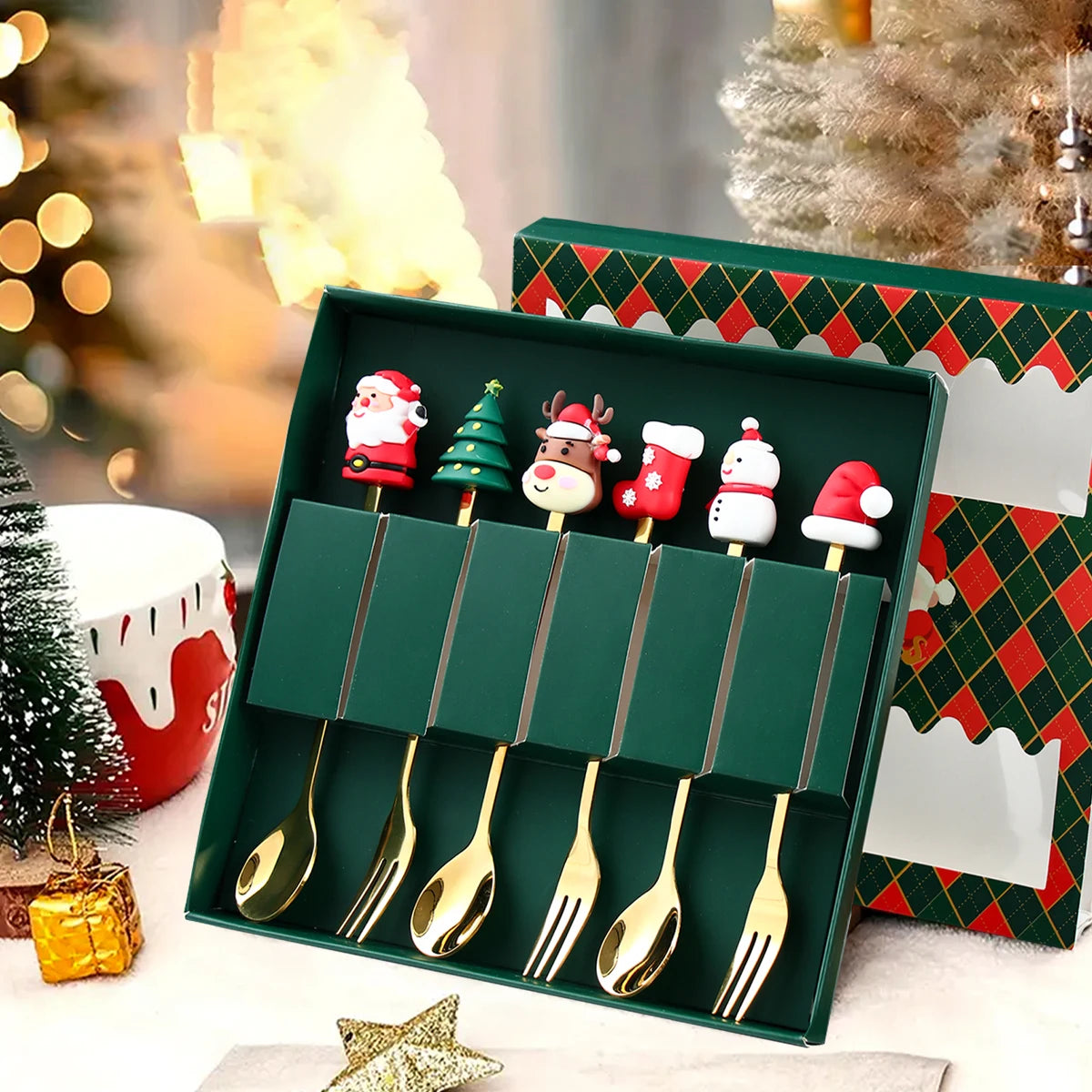 Classici festivi | Set di posate natalizie di alta qualità per i pranzi delle feste 1