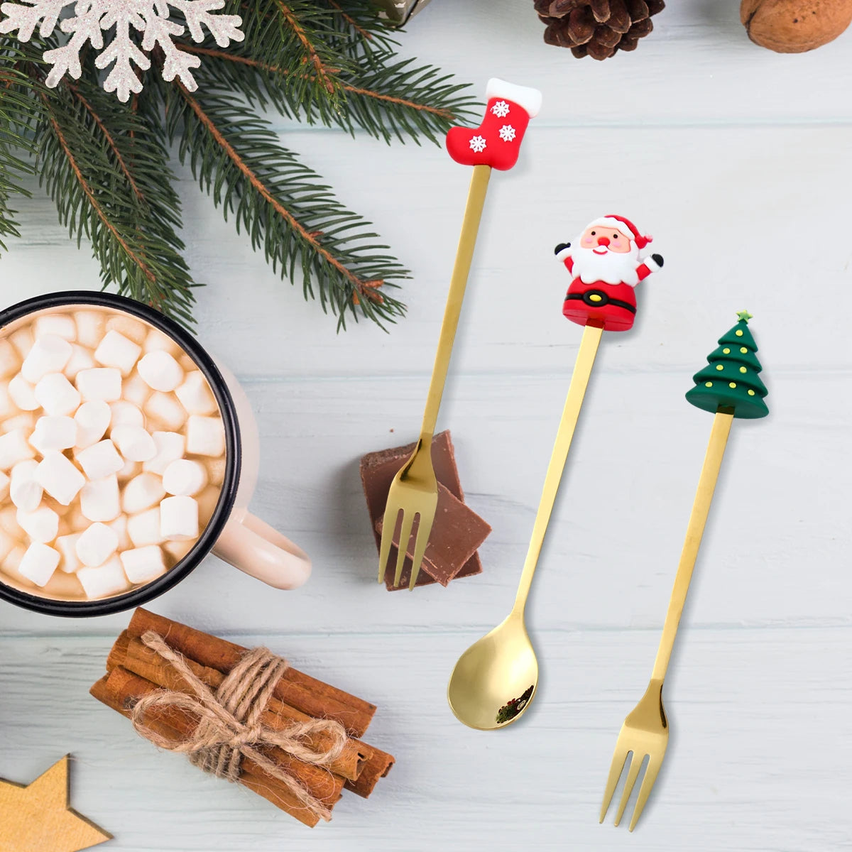 Classici festivi | Set di posate natalizie di alta qualità per i pranzi delle feste 5