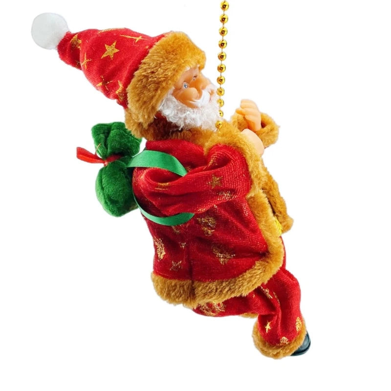 ClimbFest | Giocattolo elettrico di Babbo Natale che si arrampica per l'esposizione festiva in casa 0