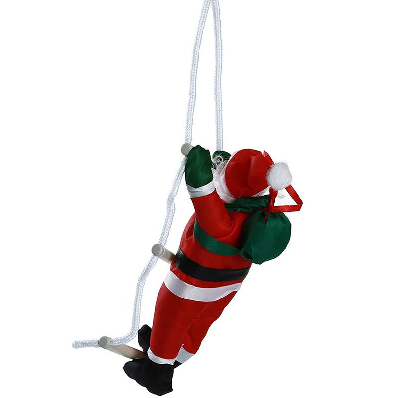ClimbingChristmas | Ornamento pendente a forma di Babbo Natale per la decorazione dell'albero 0