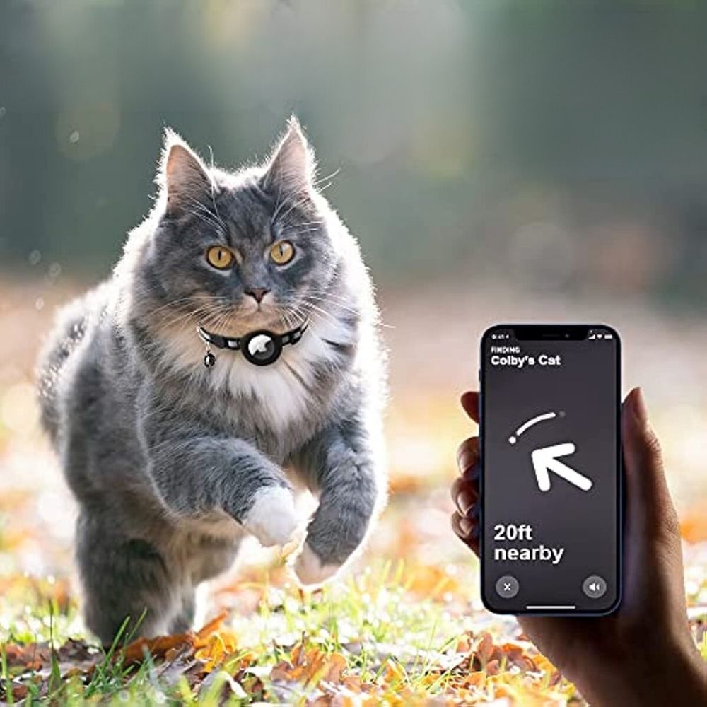 Collare GPS per Gatti con Design Riflettente e Chiusura a Sgancio Rapido – Sicurezza e Visibilità Notturna 1