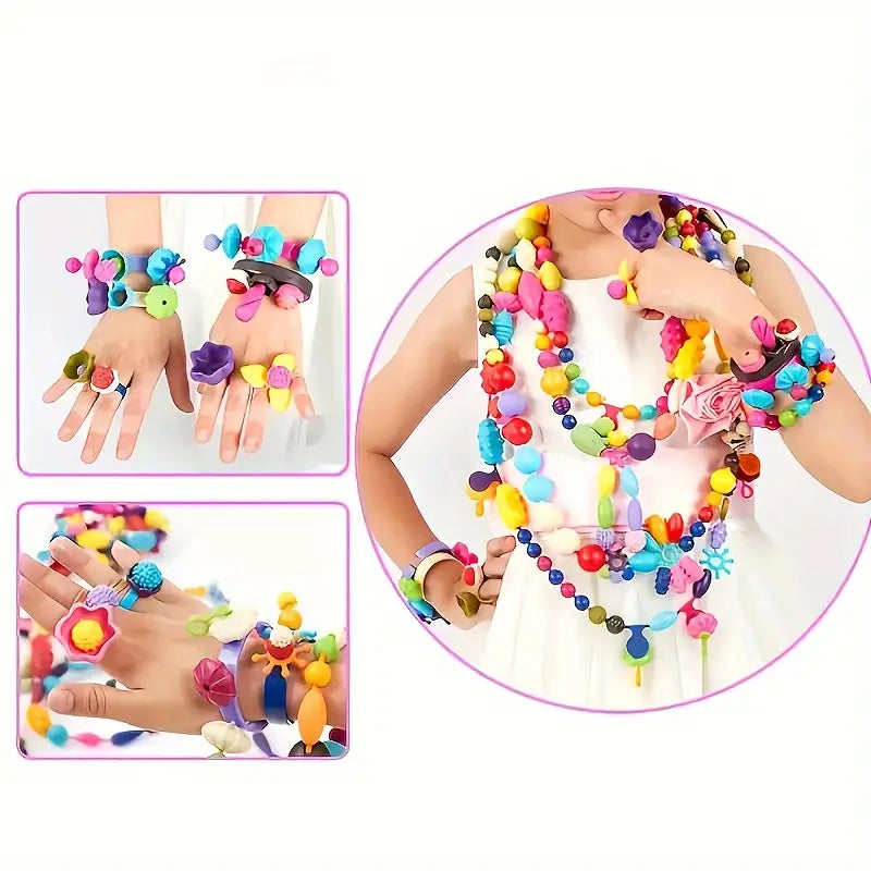 ColorfulBead Haven | Kit per la creazione di gioielli per l'espressione creativa dei bambini 1
