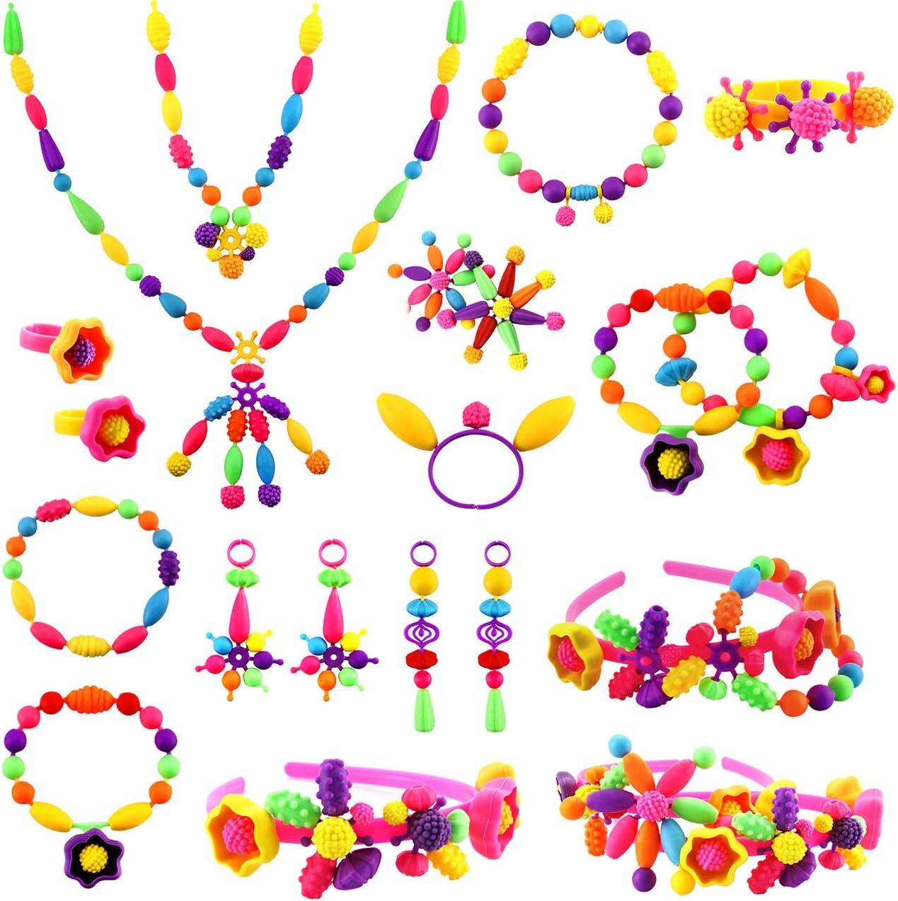 ColorfulBead Haven | Kit per la creazione di gioielli per l'espressione creativa dei bambini 2