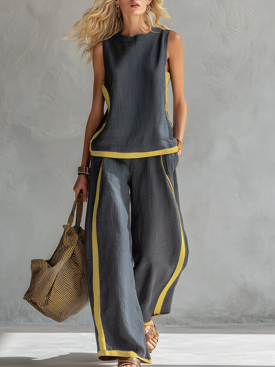 Completo Elegante Due Pezzi Donna con Silhouette Slanciata e Dettagli Moderni 0