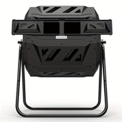 Compost Tumbler a doppia camera – Miscelatore rotante per rifiuti efficiente da 43 galloni con guanti, ideale per giardinaggio ecologico e riciclaggio in cucina 8