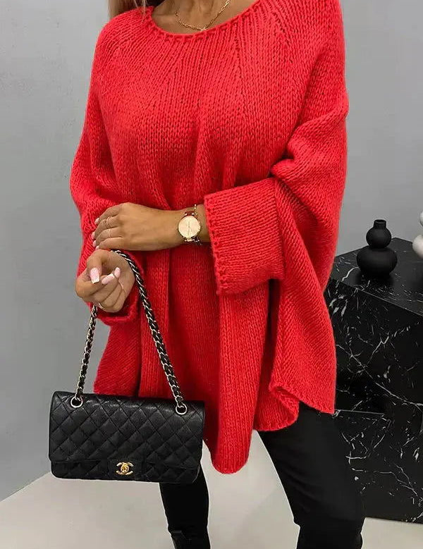 Cozy Chic: Women's Knitted Sweater by ELLA - Lizabella Fashion -  -  - Cozy Chic: Women's Knitted Sweater by ELLA - Lizabella Fashion - #tag1# - #tag2#